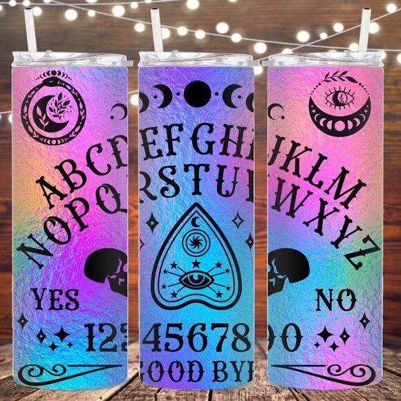 handmade Other - Rainbow Ouija Board Metal Insulated Tumbler